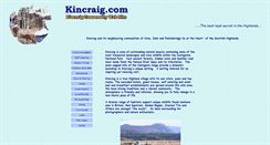 Desktop Screenshot of kincraig.com