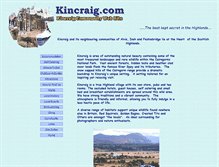 Tablet Screenshot of kincraig.com